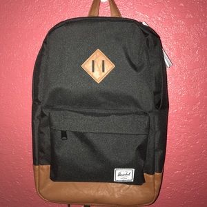 Unisex Black and Tan Herschel One Size Backpack